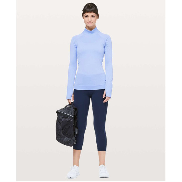 RARE Lululemon Mock Neck 6 Blue Lilac NWOT - Picture 6 of 11